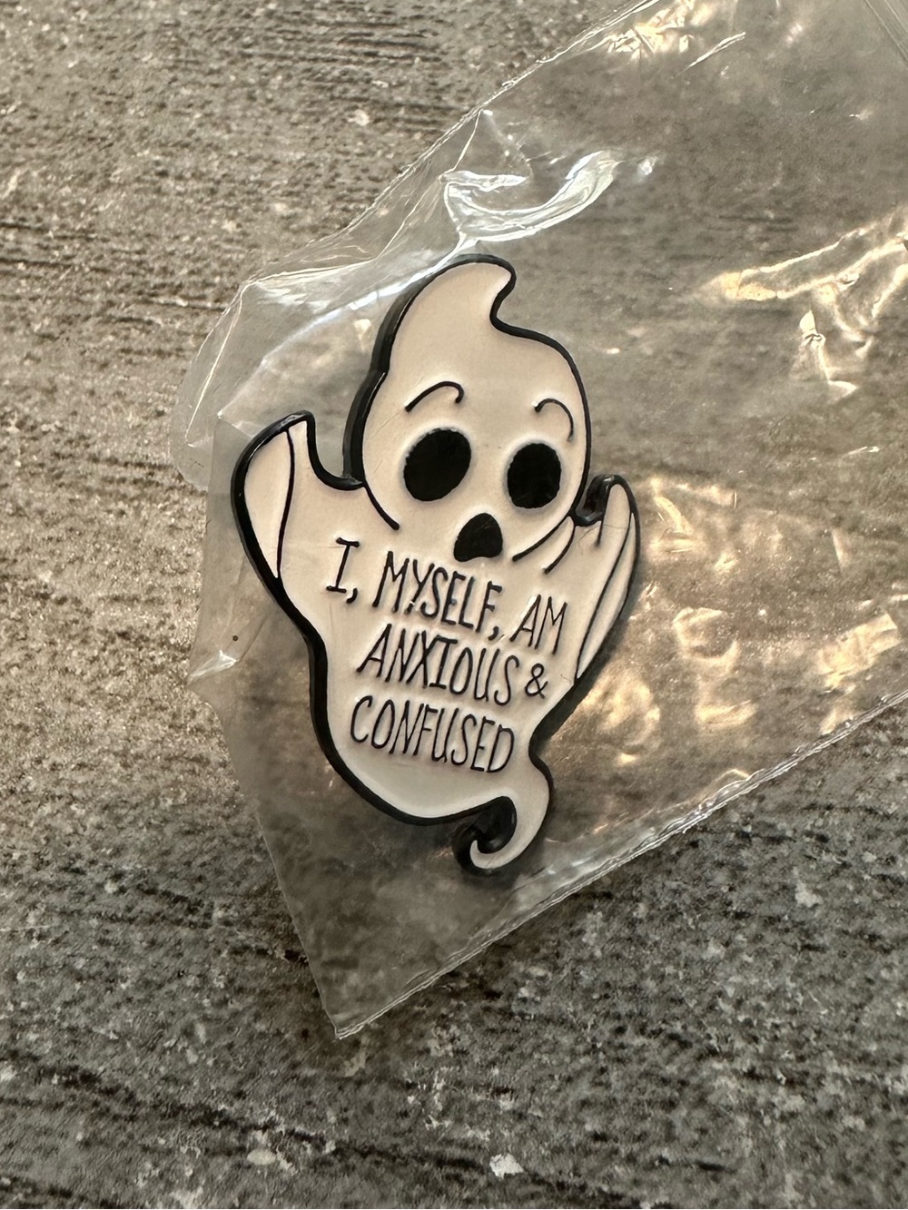 Ghost I Myself am Anxious and Confused pin new